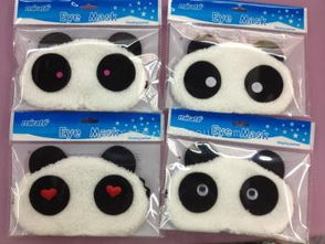 廠家直供卡通熊貓眼罩，義烏國(guó)際商貿(mào)城長(zhǎng)期熱銷(xiāo)